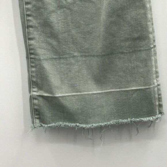 AG The Etta High Waisted‎ Wide Leg Crop Jeans Women’s 31 (32/25) Sage Green - Picture 5 of 12